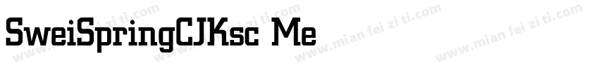 SweiSpringCJKsc Medium字体转换